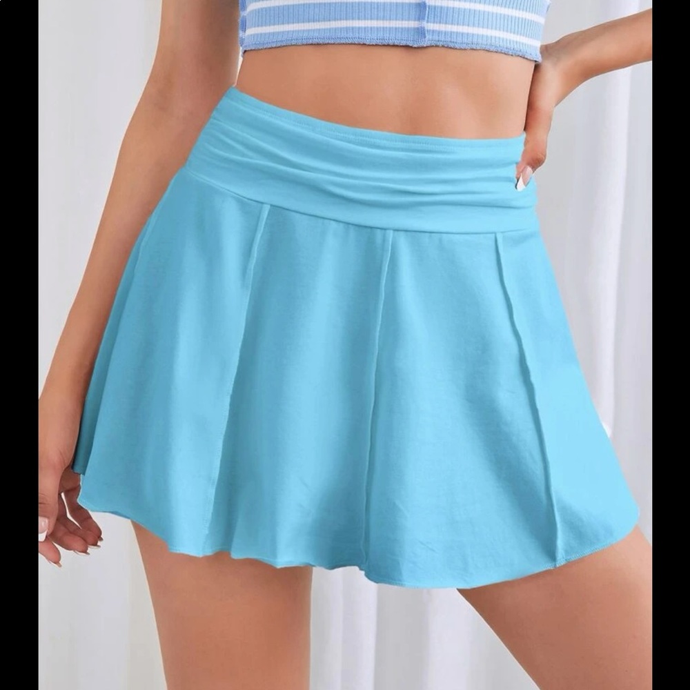 Women’s Blue Tennis Mini Skirt